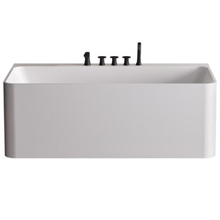 范尔德PMMA高分子人造石浴缸家用成人三裙边独立靠墙浴池【新款】