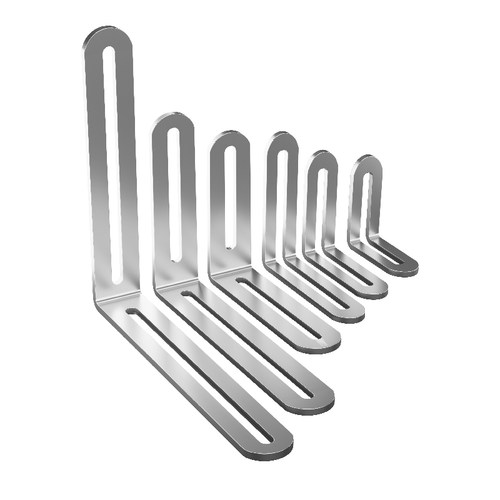 不锈钢角码加厚可调节长孔活动90度直角固定连接件L型角铁支撑架