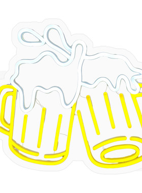 啤酒BeerBAR酒吧发光牌led霓虹灯
