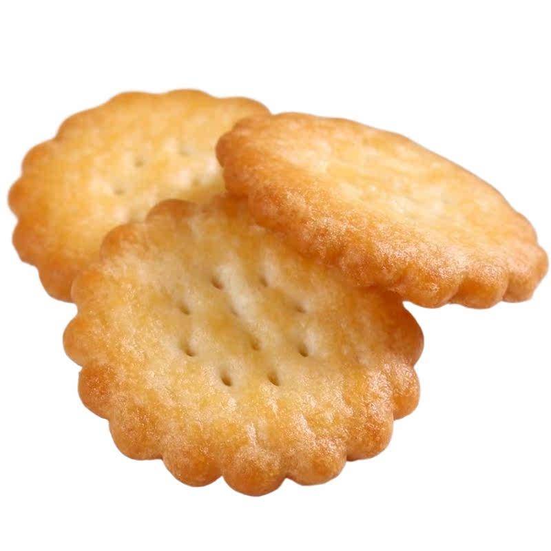 日式小圆饼整箱海盐小饼干零食小包装好吃的咸味薄脆曲奇代餐饼干