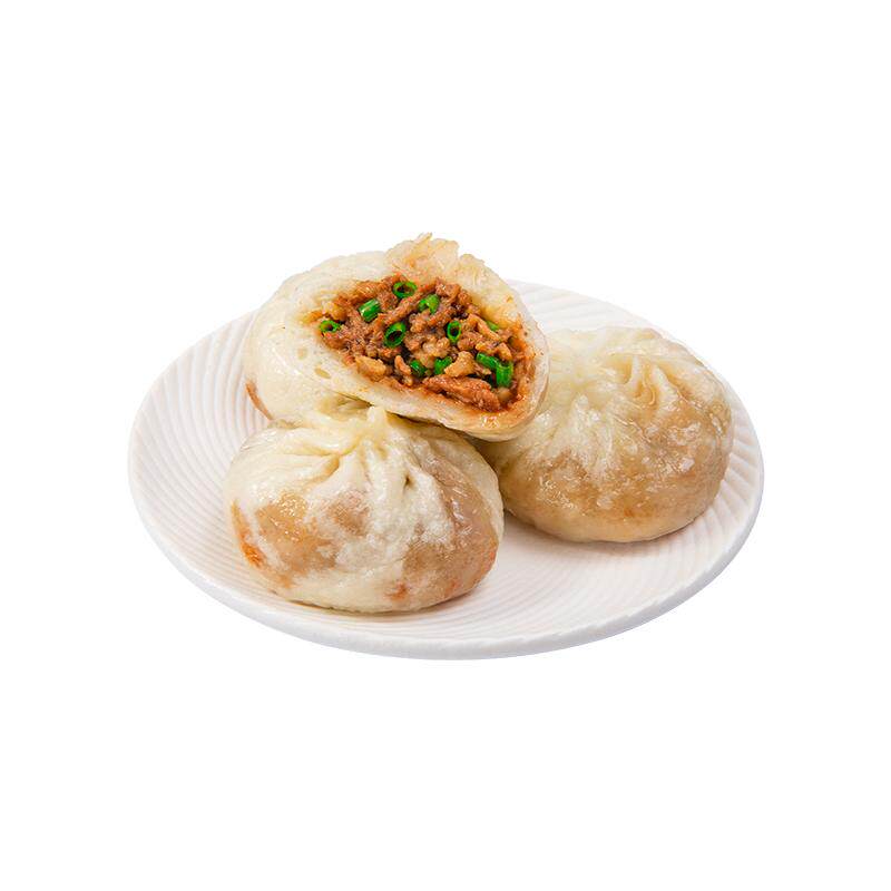 鹿有有老面炒肉馅包子手工葱香味