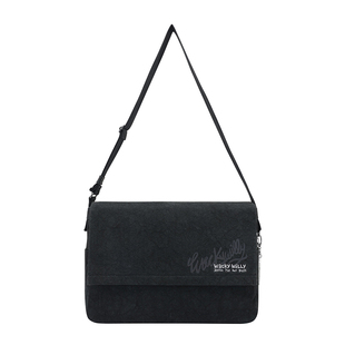 wackywilly包包女式2025新款斜挎包男款邮差包大容量单肩通勤包