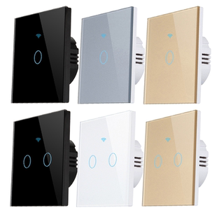 涂鸦WiFi智能触摸开关单火零火通用alexa Google语音控制家用开关