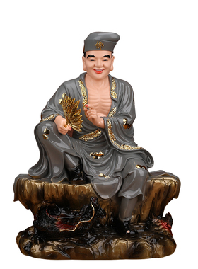 活佛济公佛像道济菩萨李修元降龙罗汉像体树脂家用供奉神像摆件