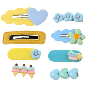 多巴胺彩色刘海发夹边夹侧边碎发卡子儿童宝宝头饰鸭嘴夹子发卡女