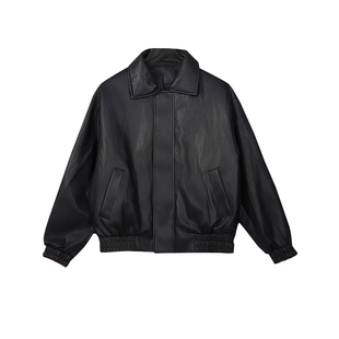 鸭鸭情侣款皮衣羽绒服2026新款时尚PU中性风帅气保暖防风保暖外套