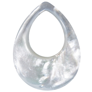 天然珍珠白蝶贝母水滴形diy吊坠胸针耳环配件辅材料手工饰品贝雕