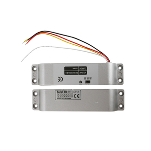 工创明装电插锁侧装电插锁12V24V通电上锁门禁套装木门插销电子锁