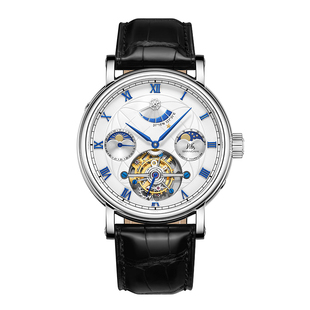 上海手表复兴系列大航海家陀飞轮自动上链机械表动力储存月相手表