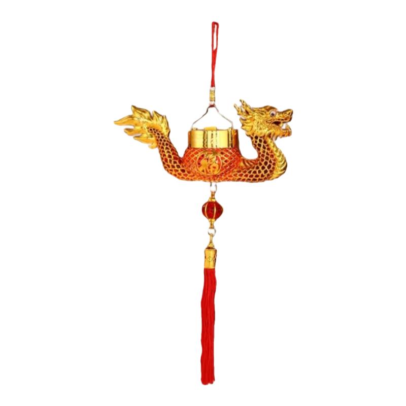 万户红新年龙形发光手提灯笼