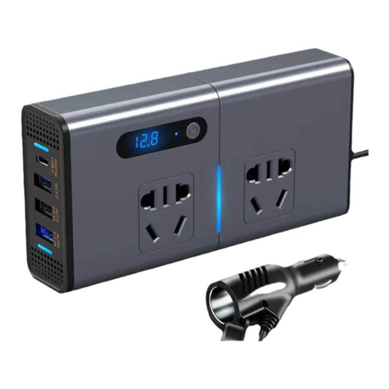 车载逆变器电源转换器大功率24V12V转220V伏变压器汽车插座200W