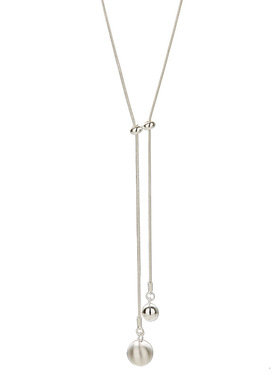 Dopamine Vault」奈笙.抽拉爱心珍珠流苏项链女简约百搭毛衣链