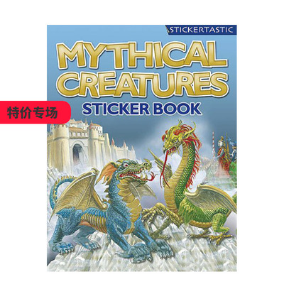 【现货】Sticker Facts - Mythical Creatures，神秘的生物贴纸英文原版 贴纸书 正版进口书籍 善本图书