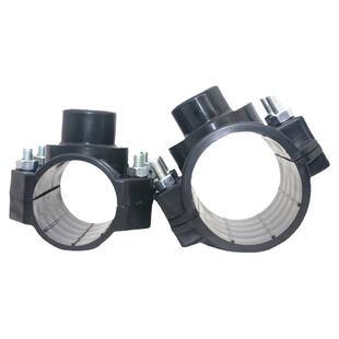 农用灌溉水管PE主管旁通喷灌主管PE主管鞍座PVC管分水三通25鞍座