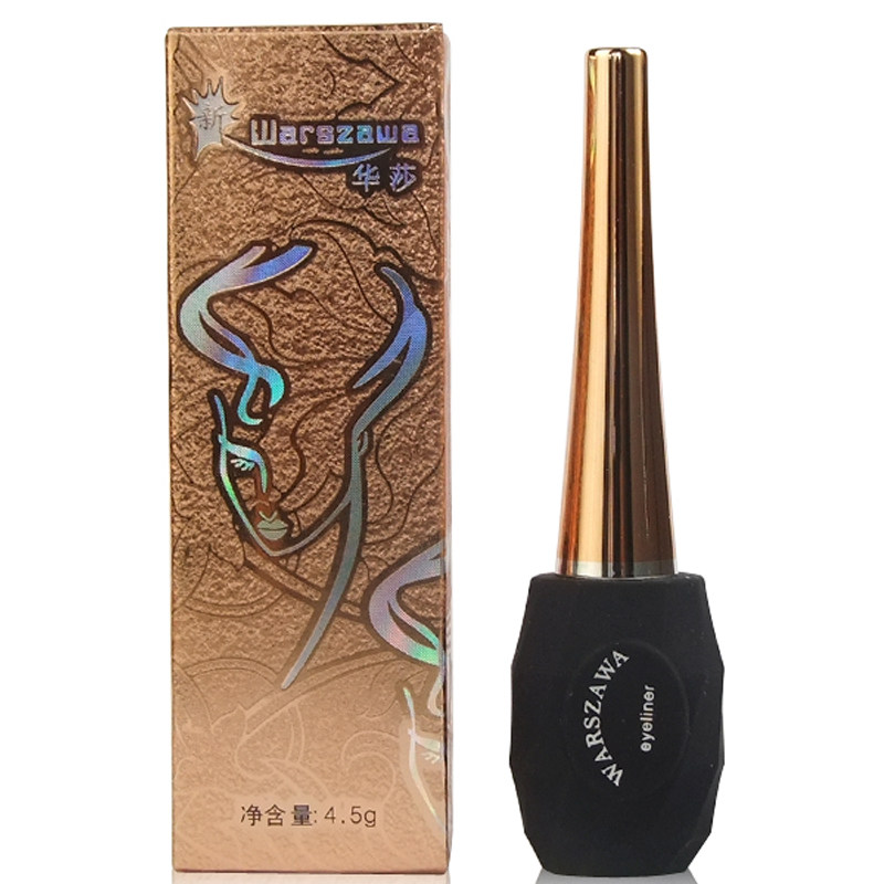 正品托皮卡华莎亮丽眼线液4.5g软/硬头CE5速干防水不晕染顺滑彩妆