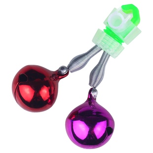 钓鱼纯铜防甩螺旋铃铛防掉海杆海竿铜铃感应夜光灯报警器高灵敏度