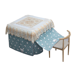 新款全自动麻将机烤火罩取暖罩麻将机桌布罩套加厚烤火被麻将围裙