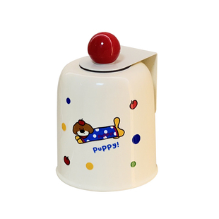 磁吸洗漱杯壁挂免打孔家用卫生间漱口杯倒扣沥水牙刷置物架收纳架