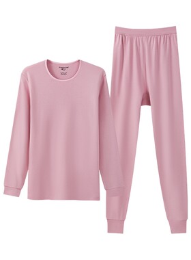 三枪纯棉宽松长袖薄款女内衣套装