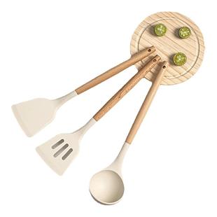 厨具锅铲耐热硅胶铲家用汤勺食品级炒菜铲子前蛋前铲炒勺套装组合