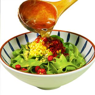 天健种植油泼面带料包宽拌面无糖精刀削面速食菠菜山药荞麦低脂