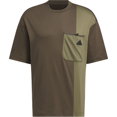 Adidas/阿迪达斯正品三叶草男士印花柔软舒适针织运动T恤KR5046