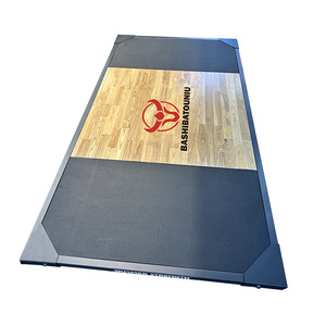 硬拉台木板深蹲架框健身房器材商用杠铃缓冲垫家用悍马专业举重台