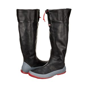 日本进口野鸟协会雨靴marine master橡胶长靴户外露营折叠路亚靴