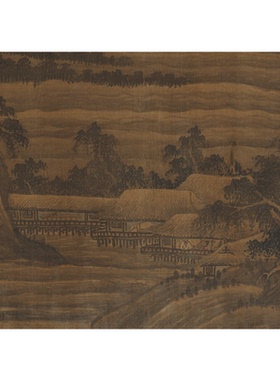五代画家董源北苑山水图长卷