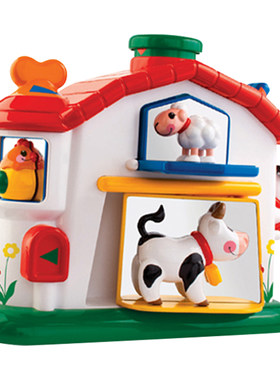 tolo经典农场动物玩具成品小屋