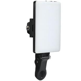 蒂森特rgb口袋七彩方形豆腐块电脑直播专业摄影户外面部夜拍景人像短视频夹在手机上的补光灯便携式充电款