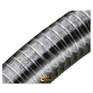 耐高温160度钢丝管PVC透明软管高温吸料管真空管耐高压油管塑料管