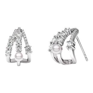 【明星同款】PEARLSTIGE至如淡水珍珠耳钉小猫爪精致高级感耳饰