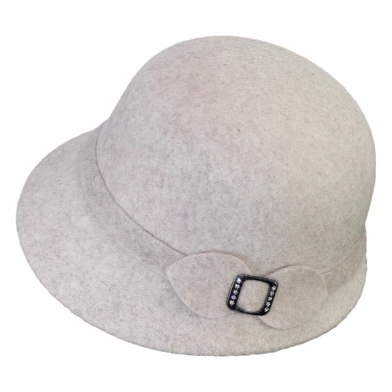 羊毛呢妈妈帽气质潮流中年女秋冬季韩版时尚洋气盆帽中老年人帽子