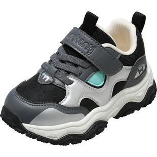 【断码清仓】牧童男童运动鞋春秋儿童休闲轻便皮面鞋子女童户外鞋