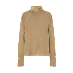 鸟撤柜剪牌L169秋冬女装法式高领羊毛衫打底内搭外穿毛衣针织上衣