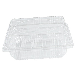 一次性水果盒卡扣带盖果切盒子0.5-4斤车厘子1斤装透明水果打包盒