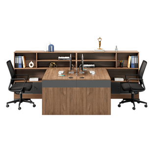 职员办公桌椅组合财务员工工位双人面对面简约现代办公桌子办公室