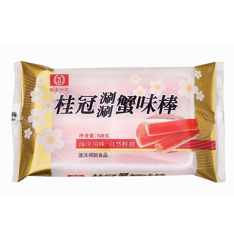桂冠蟹味棒108g美味豆捞火锅食材蟹柳涮涮锅豆捞速冻热销