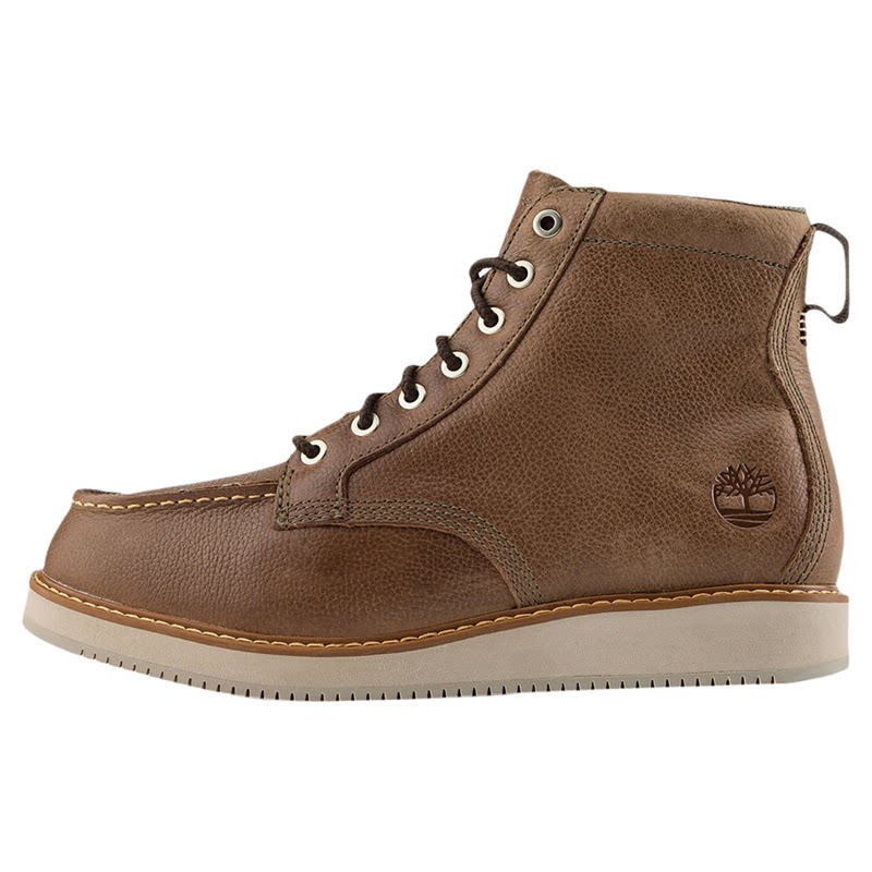 添柏岚男士真皮耐磨徒步高帮靴