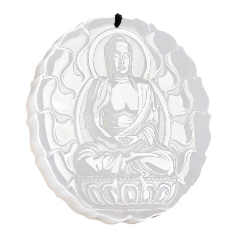 景禾羊脂白玉大日如来守护神男
