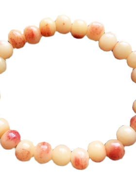 天然骆驼骨手串包浆玉化骨瓷级手链保平安渐变琉璃光安神念珠