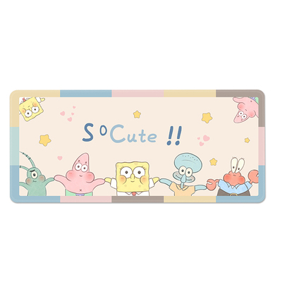 可爱鼠标垫超大办公电脑桌垫护腕