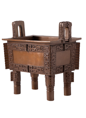 紫铜司母戊鼎客厅办公室摆件招财