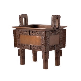 仿司母戊鼎模型大型铜鼎纯铜四方鼎客厅办公室鼎盛千秋招财鼎香炉