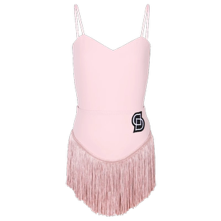 Dancebaby拉丁舞服2026新款高级练功服女童吊带体服上衣DAS707