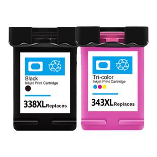 适用惠普HP338-343XL墨盒 Deskjet 460c/5740 Officejet 100/150 Photosmart 2575 PSC 1500喷墨打印机墨盒