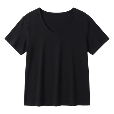 夏季正肩短袖t恤女款爆款2026新款气质减龄大码胖mm显瘦v领上衣