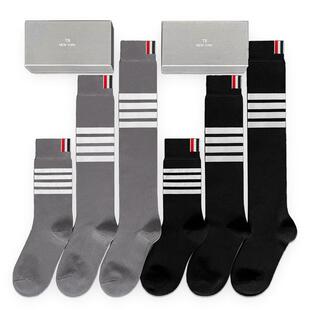 正确版tb袜子女小腿袜过膝袜长筒袜中筒袜男学院风袜子长袜堆堆袜