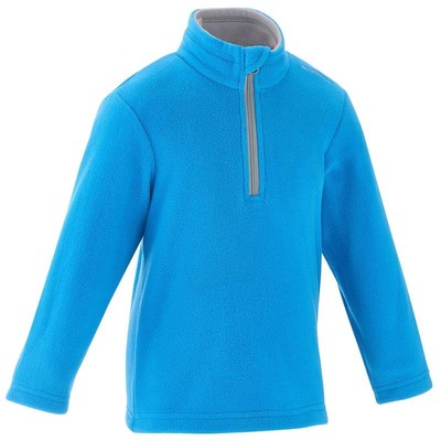 户外运动风保暖迪卡侬儿童抓绒衣